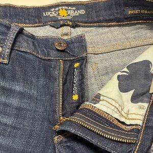 Lucky Brand Women's Dark Blue Straight Leg Jeans